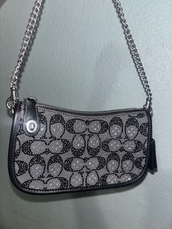 Coach swinger 20 bag black/ sliver