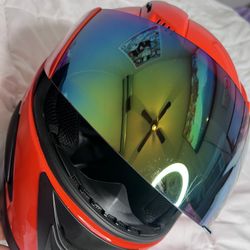 1Storm Motorcycle Bike Full Face Helmet Mechanic + Motorcycle Bluetooth Headset: