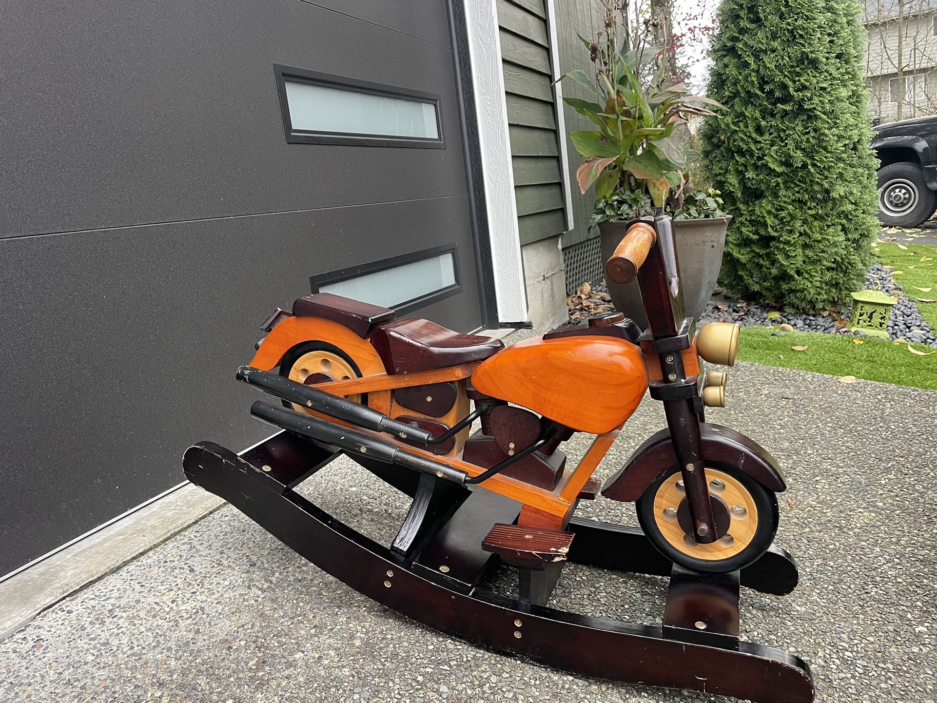 Wooden Rocker Motorcycle