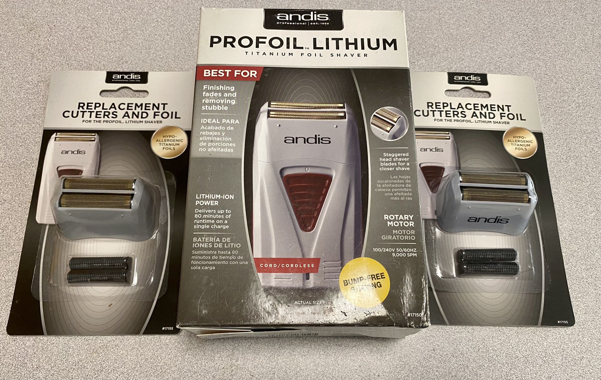Andis Shaver Profoil Lithium  And Replacement Foil