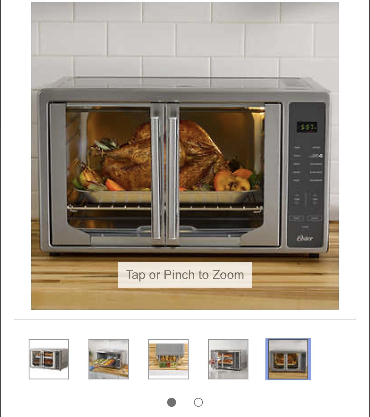 Oster French Door Air Fryer & Oven with 40% faster faster Preheat