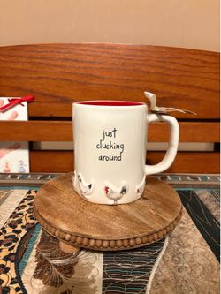 Rae Dunn Just Clucking Around Mug