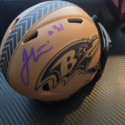 Jamal Lewis Signed Mini Helmet 