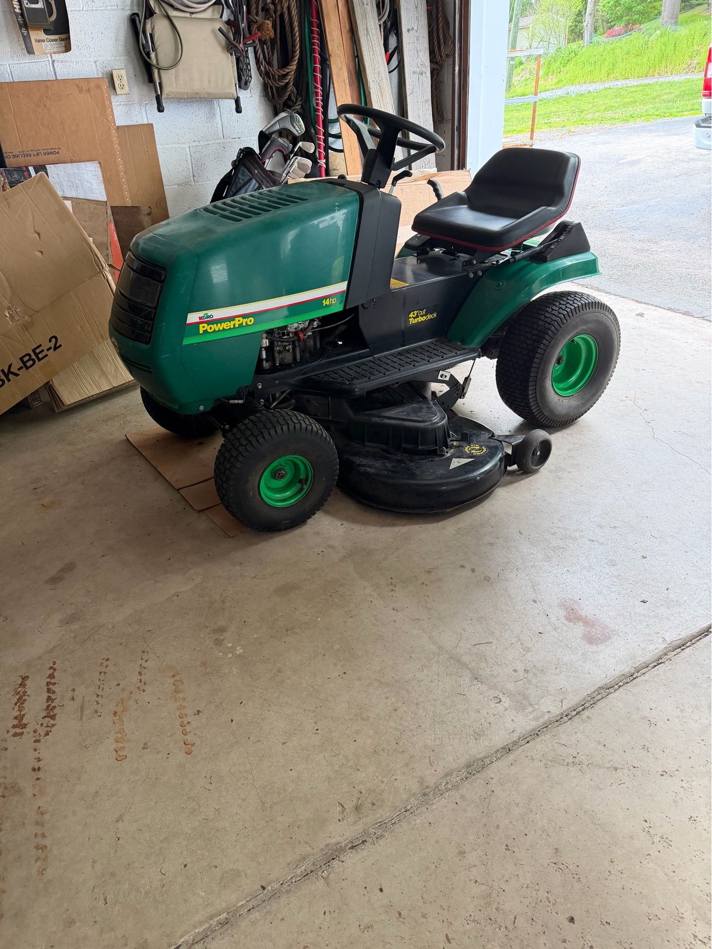 Power pro riding mower