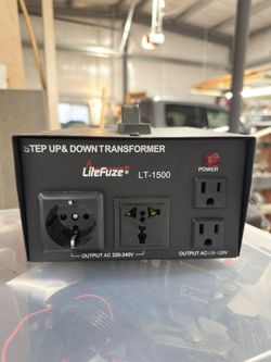 LiteFuze LT-1500 Step Up/Down Transformer