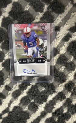 college signed card danny gray