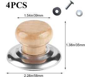 BRAND NEW!4 Pcs Universal Heat Resistant Pot Lid Knobs 