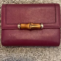 Gucci Wallet with Bamboo Accent