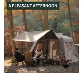 4 Person Easy Setup Camping Tent,Waterproof Tent for Family Camping, Big Tents for Outdoor Camping，with Carry Bag