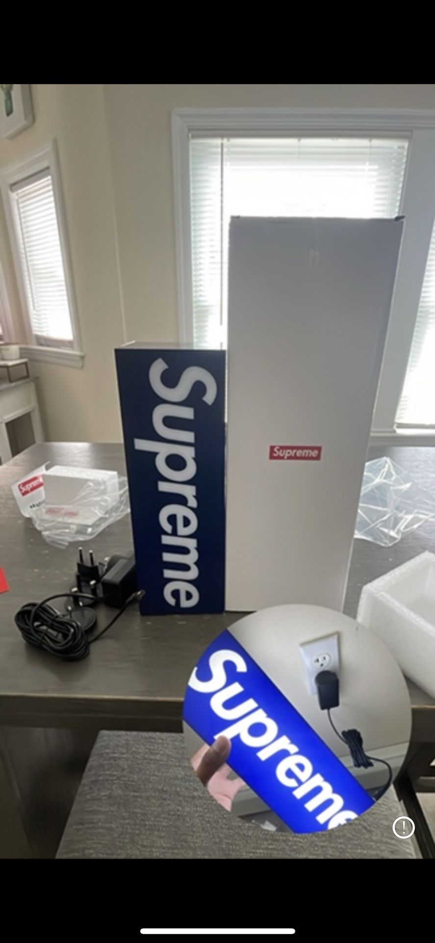 Supreme Box Logo Lamp Blue. for Sale in Levittown, NY - OfferUp