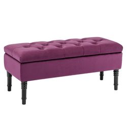 Purple ottoman clean and new