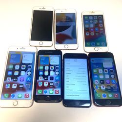 IPHONE LOT  ( Total Of 7 iPhones )  FOR SALE - ALL WORKING  - IPhone SE 7 6 7 Plus - Smartphones - Cellphones - Great Deal - APPLE