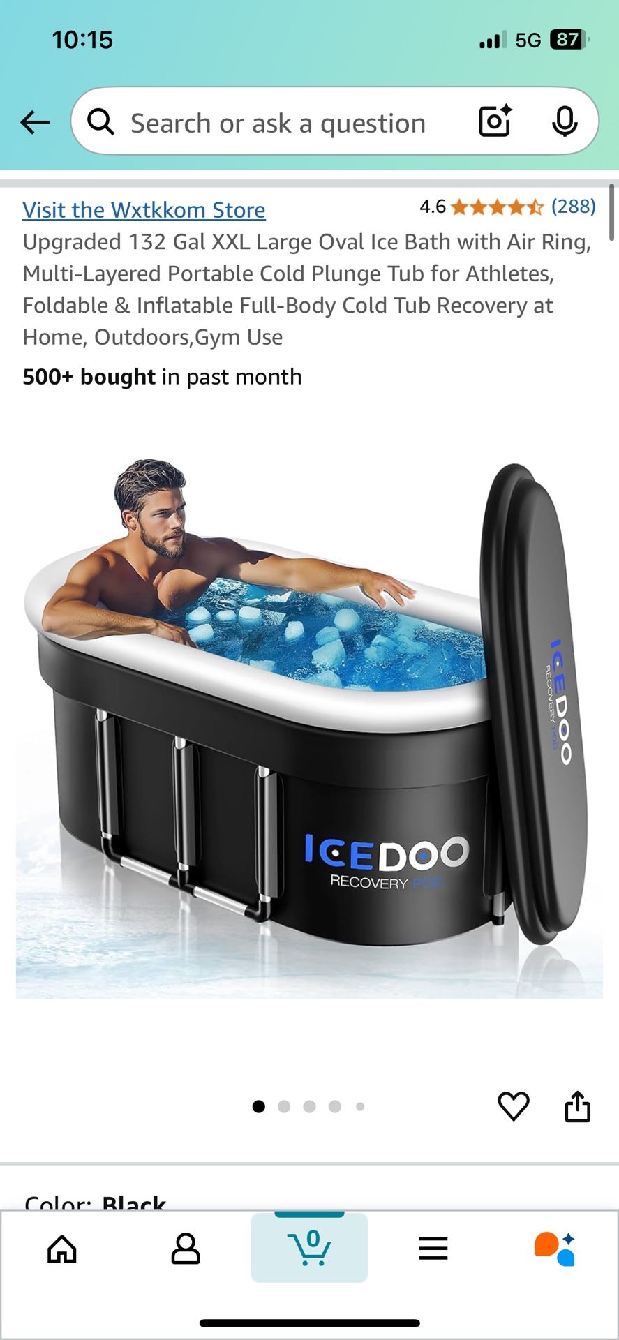 Ice Bath Cold Plunge, Open Box Like New