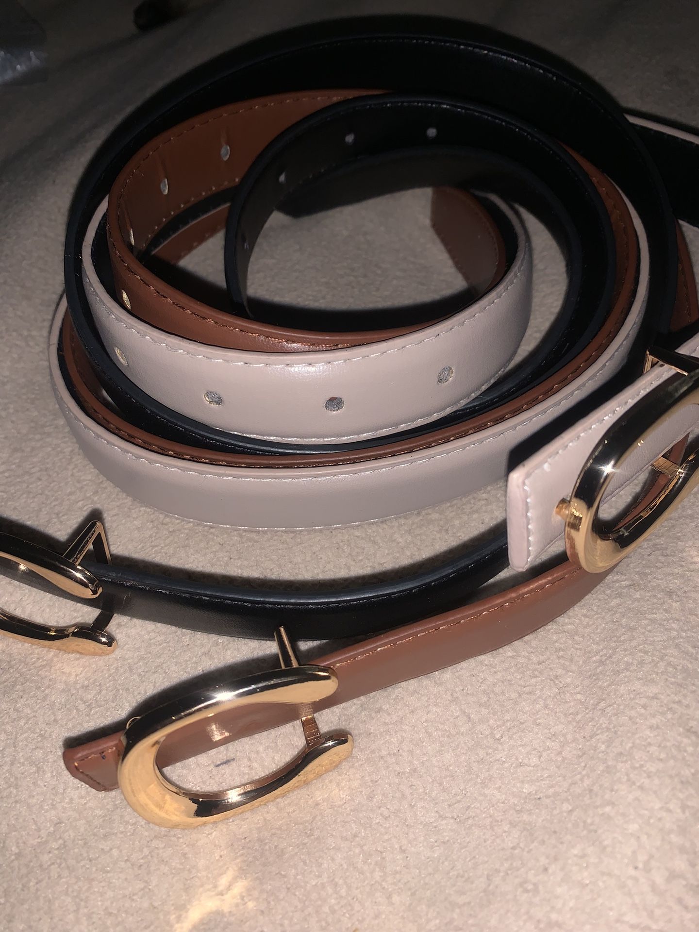 3 Brand New Unisex Belts