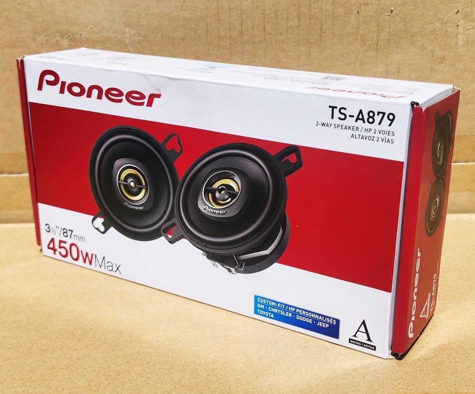 Pioneer Car Set A Series 3 1/4" 2-Way Coaxial Speaker System 450 Watts TS-A879 🚨 Payment Options Available 🚨 No Credit Needed