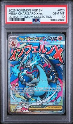 Pokemon card mega charizard promo PSA 10