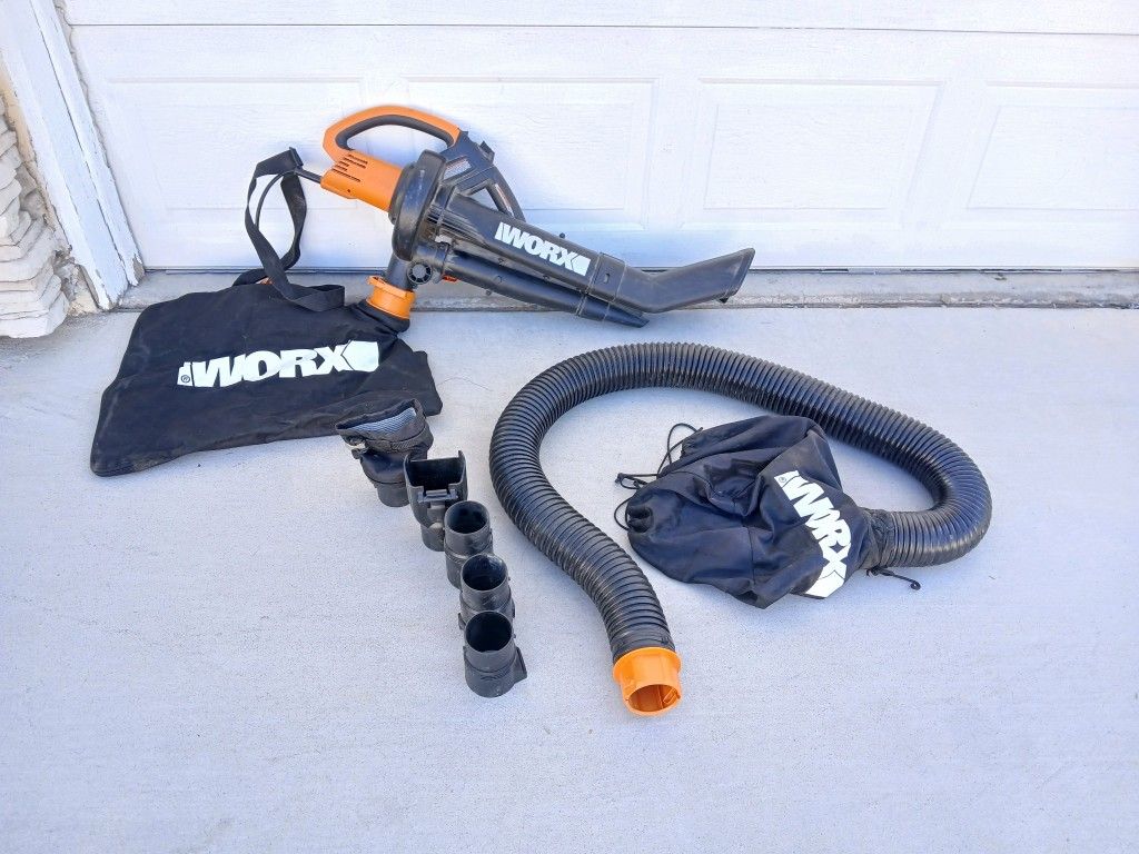 WORX TRIVAC 3-in-1 Electric Leaf Blower, Mulcher, and Vacuum