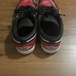 Jordan Dunks Red Black & White