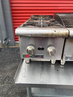 Restaurants Equipment Stove 2 Burners $350 Grill 2 Ft $550 Flat top Grill $650 Table 6 Ft$350