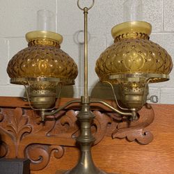 Vintage Double Arm Student Lamp