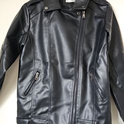 Leather jacket for teenagers. Unisex, New