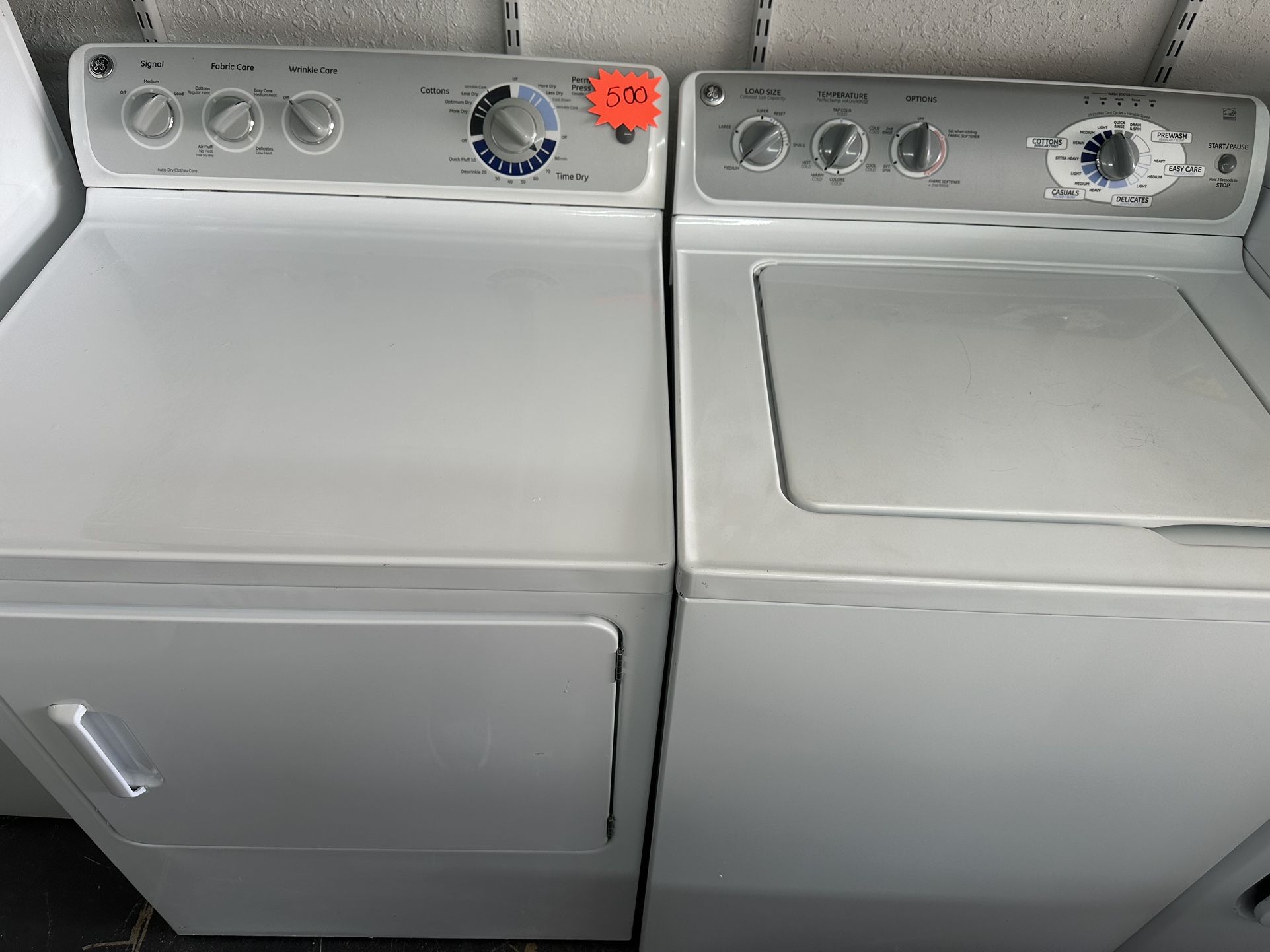 Ge Washer And Dryer Set Available 