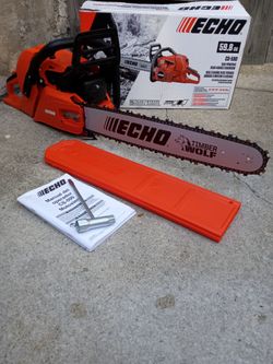 Like-New Echo 20" Inch 59.8cc Gas 2-Stroke Rear Handle Timber Wolf Chainsaw