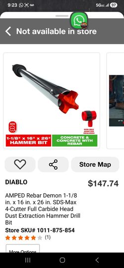 4-Cutter Full Carbide Head Dust Extraction Hammer Drill (have 3)