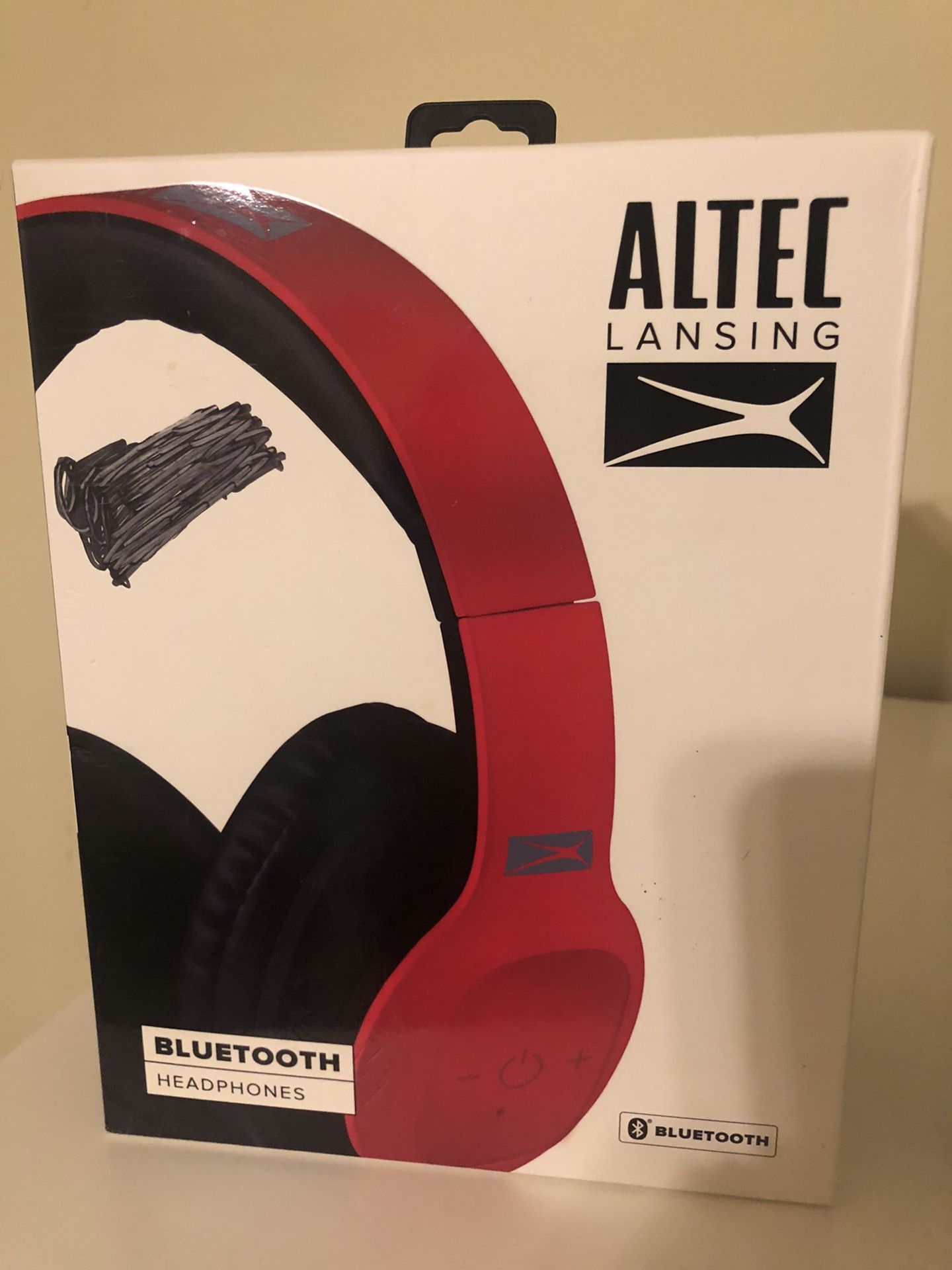 Altec Red Bluetooth Headphones (over ear)