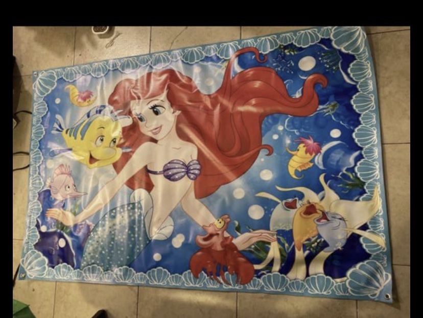Little Mermaid Birthday Banner