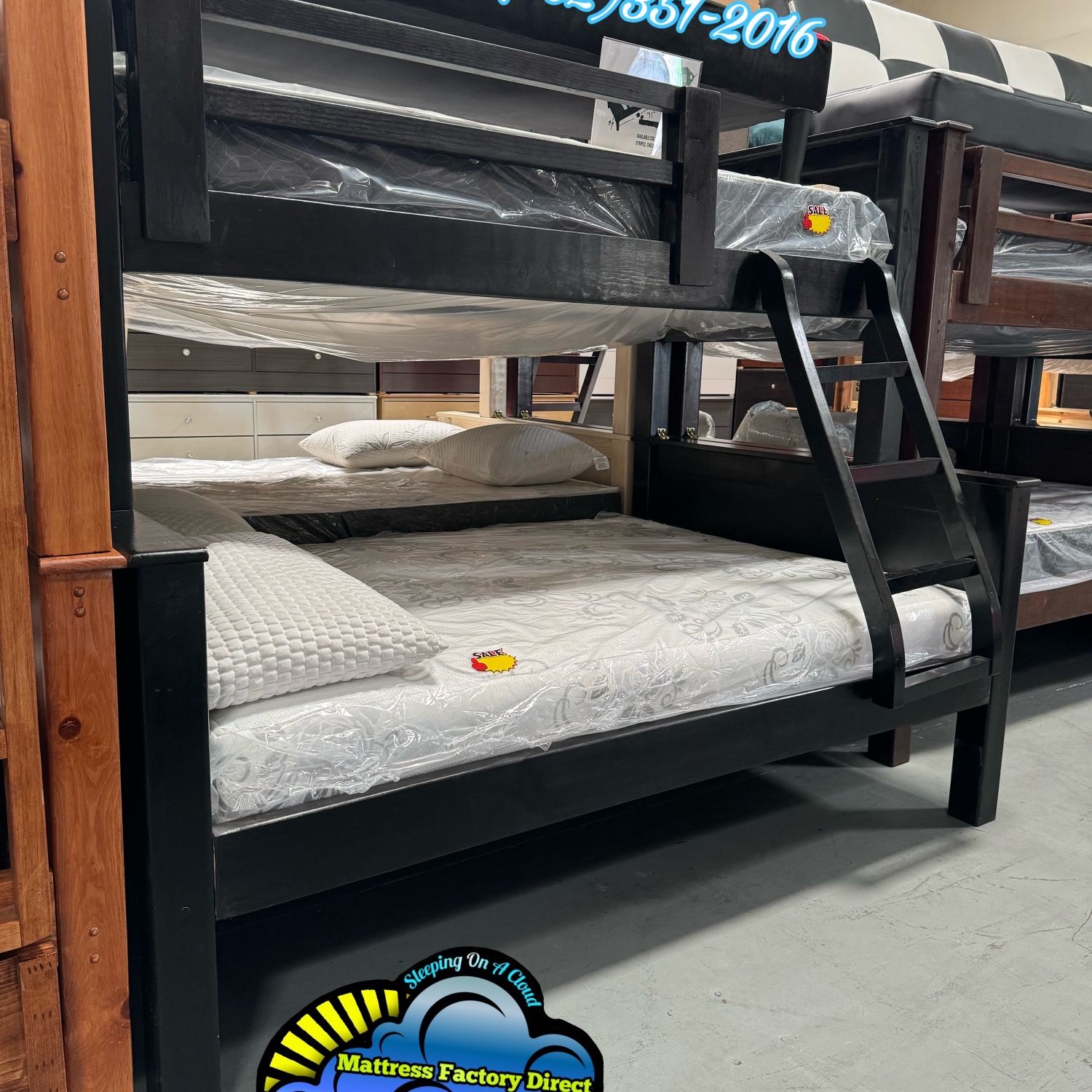 Twin Queen Bunk Bed New Mattress 