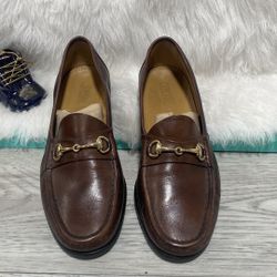 COLE HAAN “GUCCI STYLE” LEATHER LOAFERS,size 8.5 M 