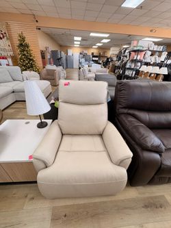 Light Fabric Recliner Chair