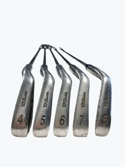 Used Wilson 1200 Oversized Steel Shaft Iron Set 4-8 RH & 100% carbon graphite 3 & 5 Wood