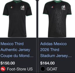 Black authentic Mexico Jersey