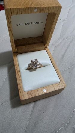 Moissanite engagement ring
