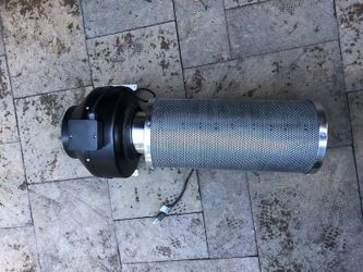 2530 RPM inline fan and hepa Charcoal system for indoor grow