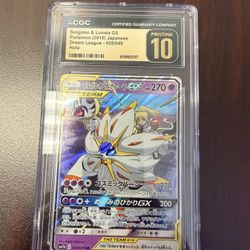 Pokemon Solgaleo & Lunala GX CGC Pristine 10