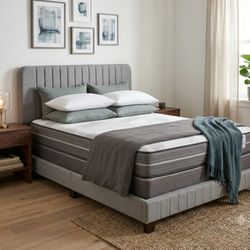 New KING SIZE BED FRAME WITH MATTRESS AND BOX SPRING SET FREE DELIVERY 