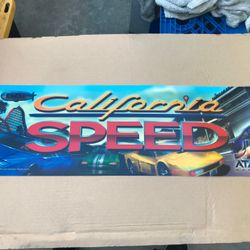Atari California Speed Arcade Marquee 