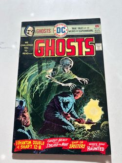 Ghosts #41 Bronze Age Horror Luis Dominguez Skeleton Cover DC 1975, 5.0 Grade