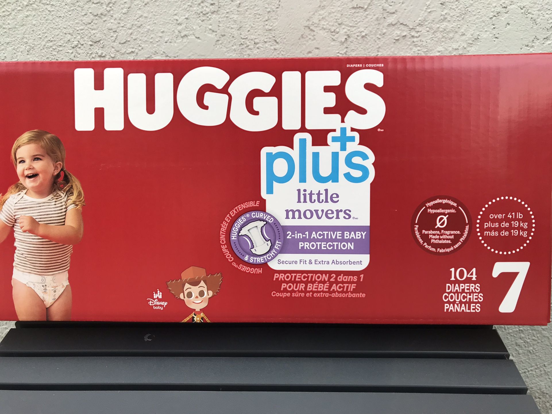 Huggies Little Movers Plus Size 7/104 Diapers