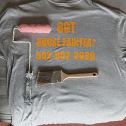 Roller And Paint Brush with Painter Attached