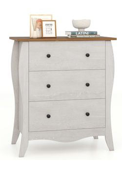 New assembled Storage Cabinet with Foldable & Detachable Fabric Drawers, Anti-Tipping Kit,