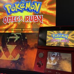 Custom Capture Card USB C/ External Controller Original 3DS Metallic Red 128GB (READ DESC)