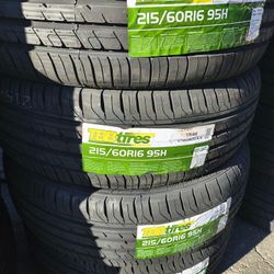 4 New Tires 215/60/16 TBB Tires Installed And Balanced 