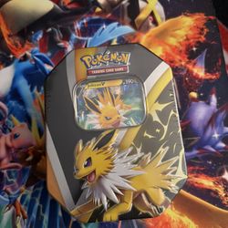 Pokemon TCG Eevee Evolutions Tin 2021 Jolteon V NEW