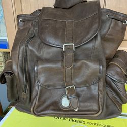Leather knapsack by Marboro