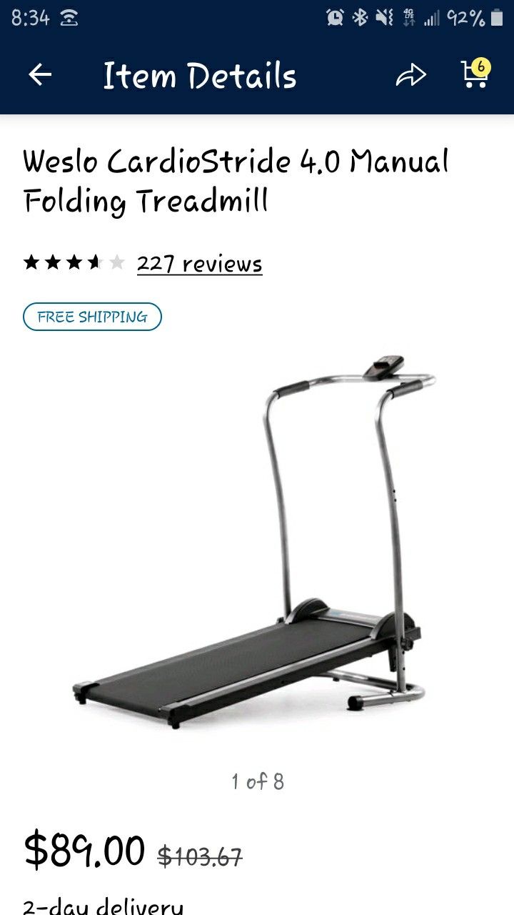 Treadmill (no electric)