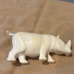 Hand Carved Rhino